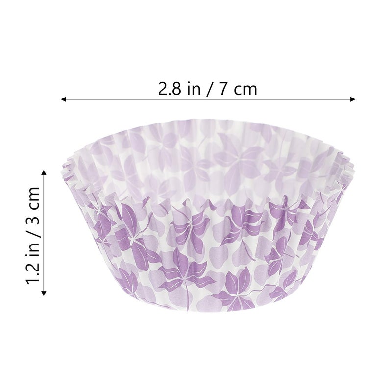 Heat Resistant Grease Proof Baking Paper Cups 200pcs Random Style Cake Muffin Liners - Image 3