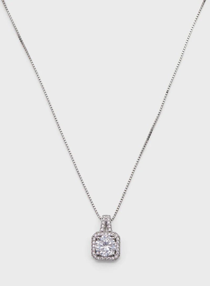 Ella Limited Edition Cz Pendant Necklace & Earrings Set