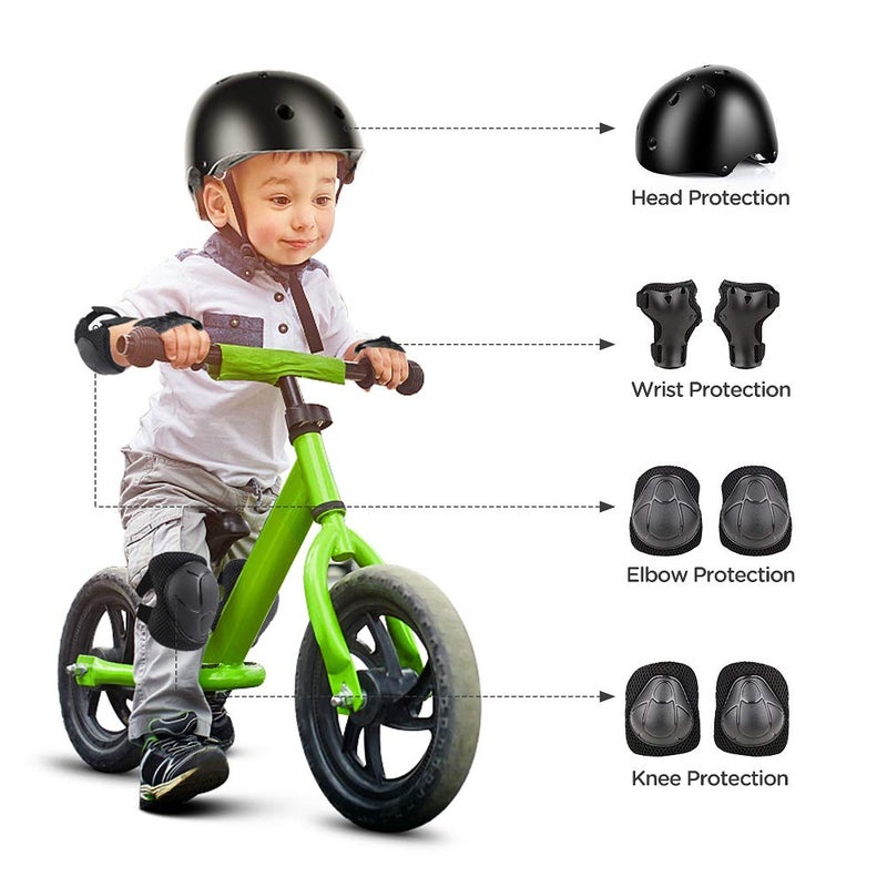 DaCool Kids Bike Helmet Skateboard Knee Pads - Toddler Helmet Adjustable for 3-8 Years Old Boys Girls Kids Protective Gear Set for Sport Cycling Bike Roller Skating Scooter - Image 3