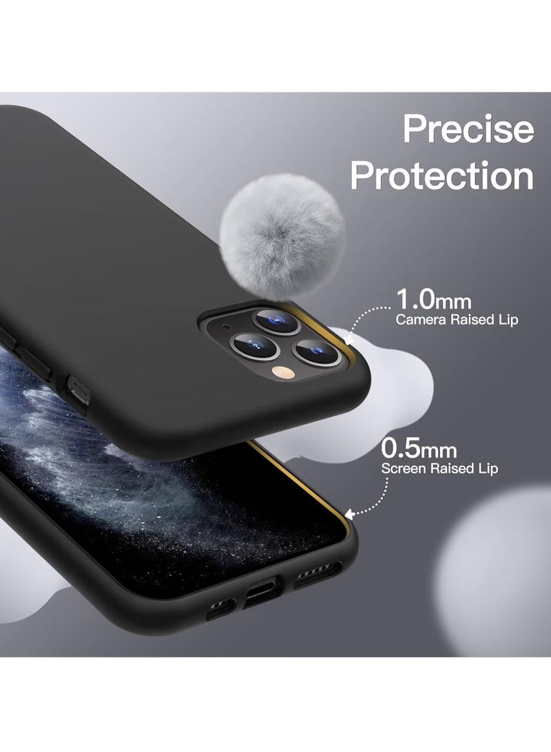 DUSALA iPhone 11 Pro Case, Liquid Silicone Phone Case for iPhone 11 Pro 5.8 Inch, Colorful Silky-Soft Protective Cover (Black) - Image 3