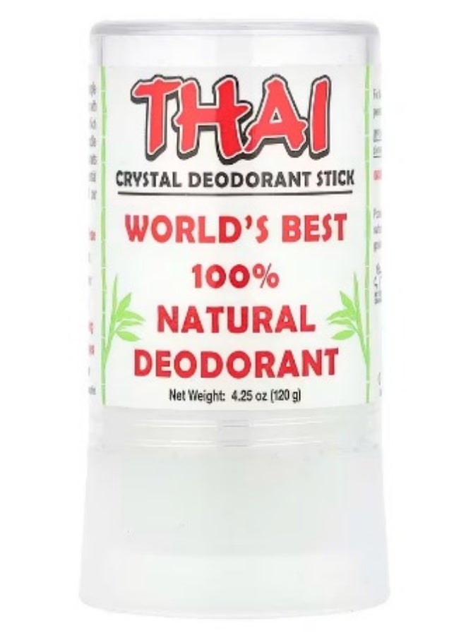 Thai Deodorant Stone, Thai Crystal Deodorant Stick, 120 g (4.25 oz)