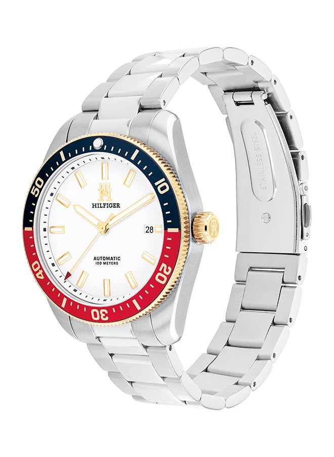 TOMMY HILFIGER Men's Analog Round Shape Stainless Steel Wrist Watch 1710551 - 40 Mm  - Image 4