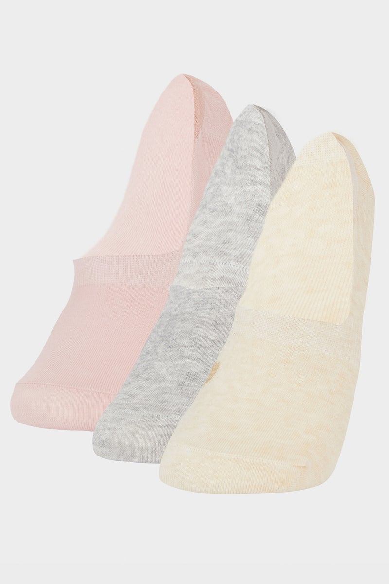 DeFacto Multicolour Woman 3 piece Babet Socks Casual - Image 1