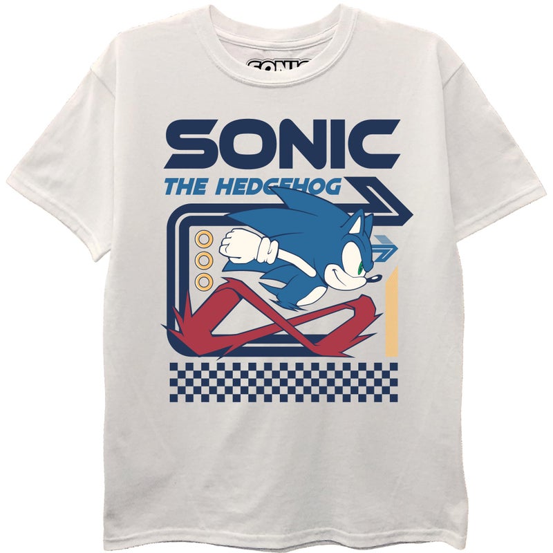 SEGA Boys' Sonic The Hedgehog Short Sleeve T-Shirt-Sizes 2-20, Ivory - Image 3