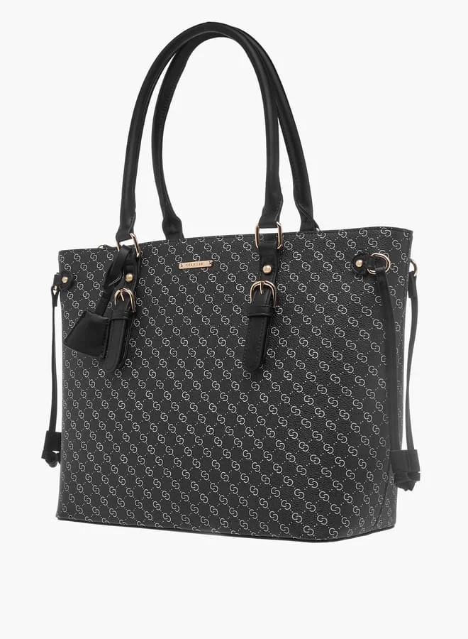 سيليست Womens Monogram Print 4-Piece Bag Set