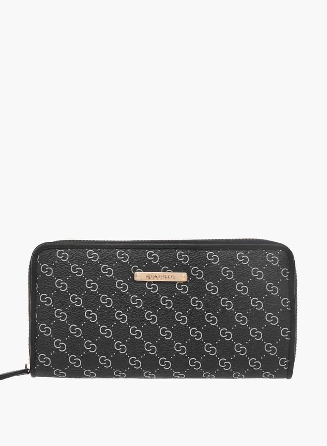 سيليست Womens Monogram Print 4-Piece Bag Set