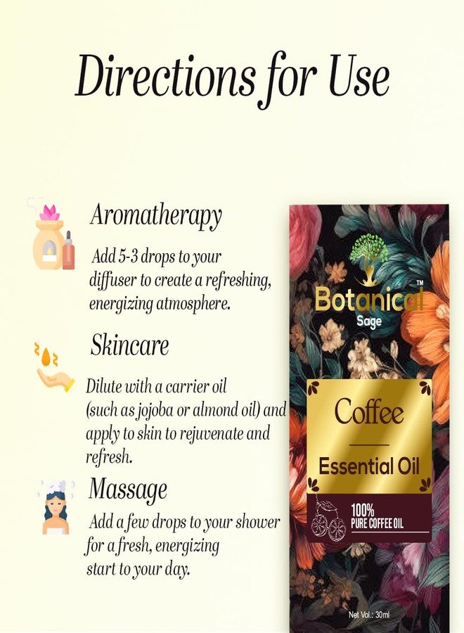 Botanical Sage زيت نباتي من المريمية والقهوة 30 مل | زيت عطري نقي وطبيعي للعناية بالبشرة والشعر والتدليك - Image 4