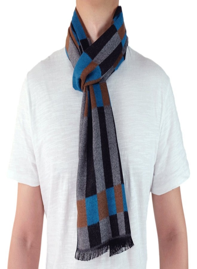 MELIFLUOS DESIGNED IN SPAIN Scarf for Men Reversible Elegant Classic Cashmere Feel Scarves for Fall Winter (TA04-1) - Image 5