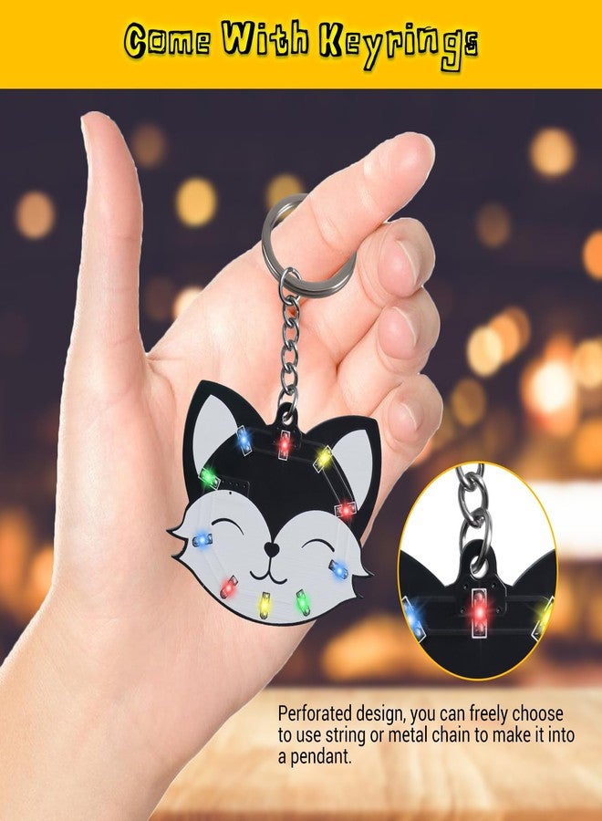 IS 2 PCS Soldering Learning Kit, ICSTATION Fox and Bear Keychain Soldering Project with SMD LED Flashing Lights Cute Christmas Present Soldering Practice Kit for Diyers Student Teaching and Learning - Image 5