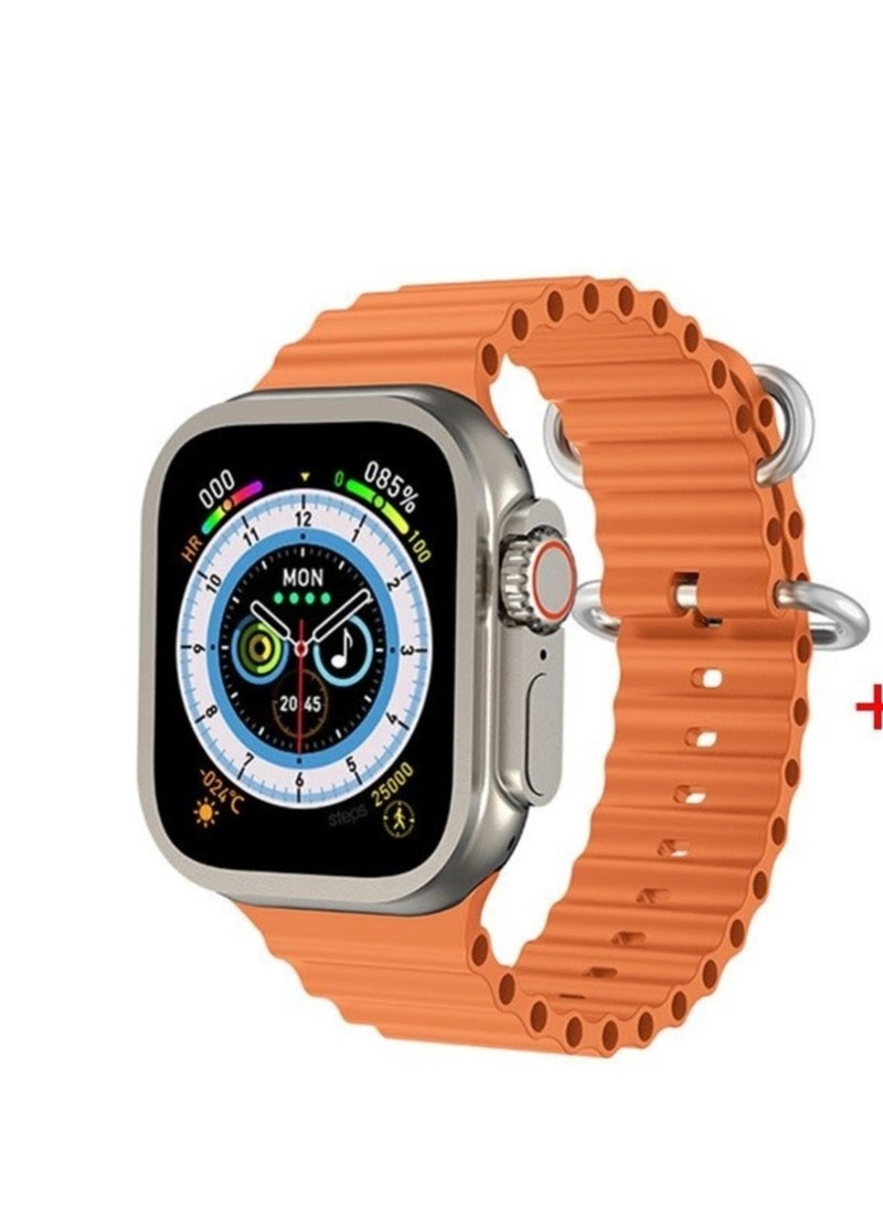 Smart Watch SP Ultra 7+1 AMOLED display With Health Fitness Tracker Sport Watch Supports 49MM-Orange