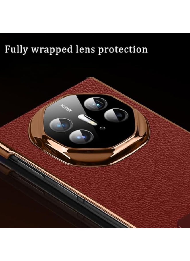 Generic - Leather Case Compatible with Huawei Mate XT, with Frame Bracket and Hidden Bracket, Fully Wrapped Hinges for Earthquake and Fall Resistance Cover for Huawei Mate XT - Image 1