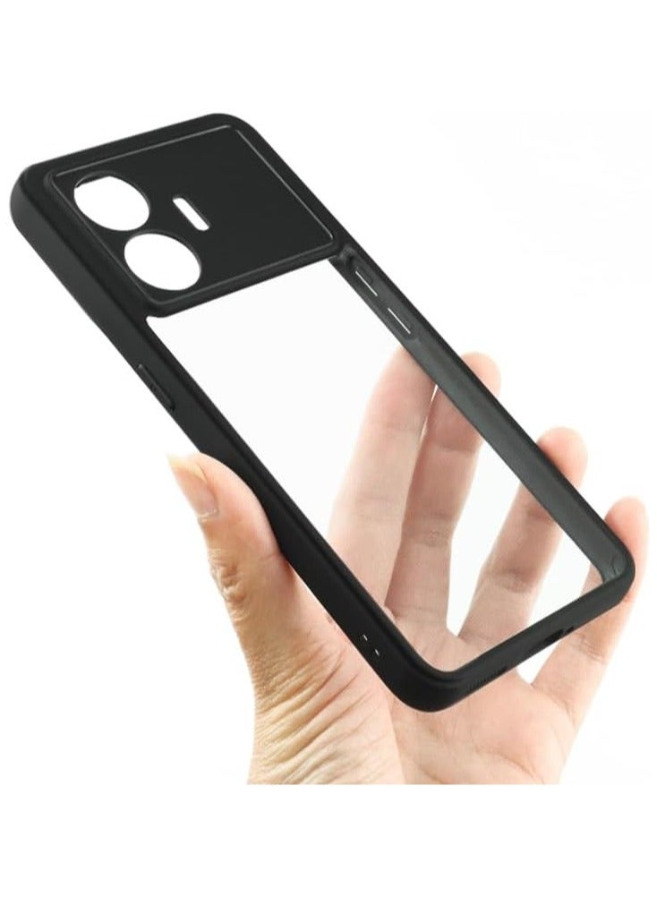 Case Cover Shockproof Hard PC Back Soft TPU Frame Anti-yellowing Slim Protective Cover Compatible with Realme GT Neo 5 SE (Clear) - Image 2