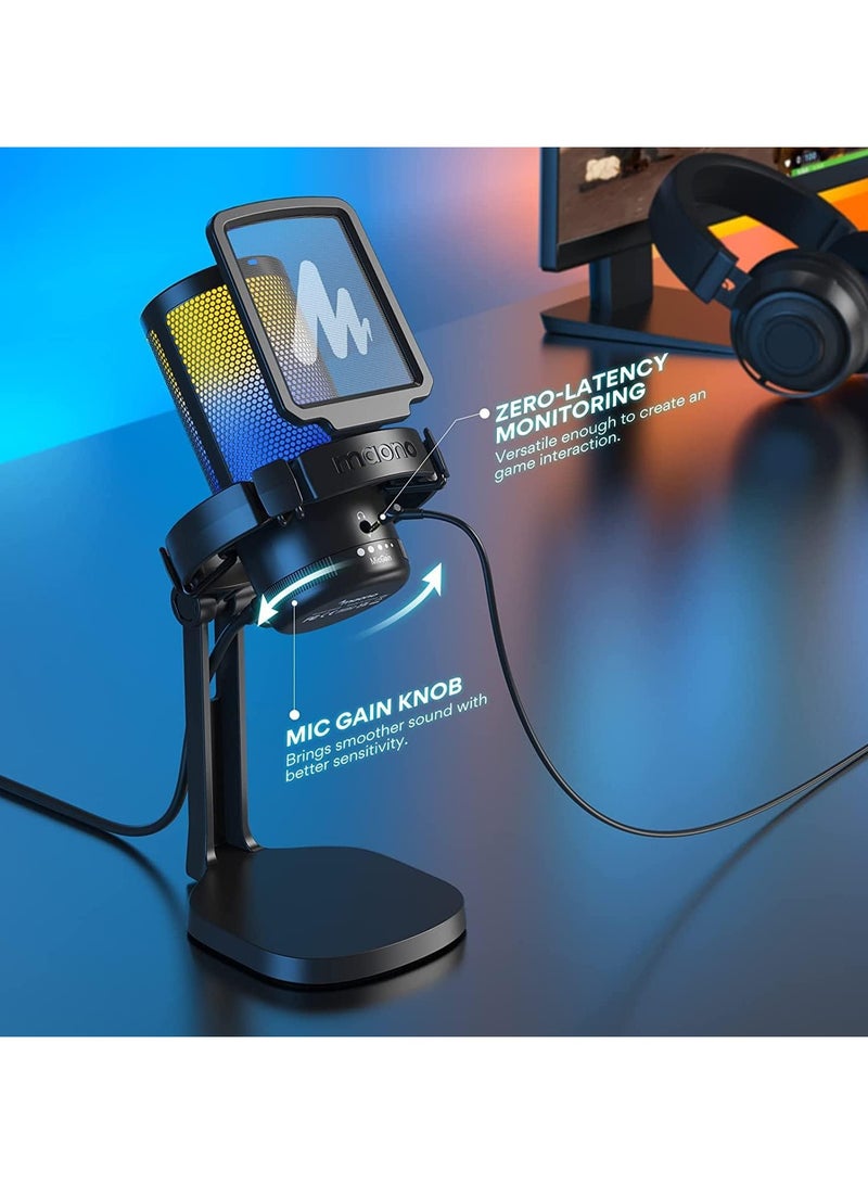 Maono DGM20 GamerWave Condenser USB Gaming RGB Microphone - Image 2