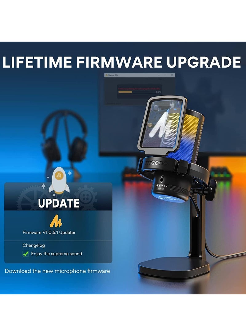 Maono DGM20 GamerWave Condenser USB Gaming RGB Microphone - Image 5