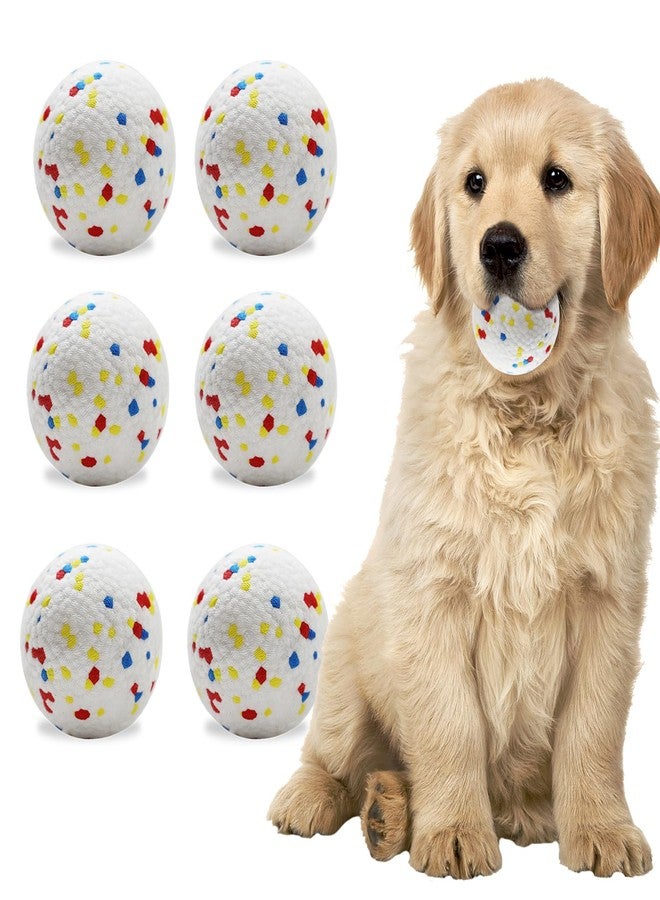 Magicorange مجموعة ماجيك أورانج من 6 كرات ألعاب للكلاب مقاس 2.2 بوصة، كرات ETPU للكلاب لقاذف كرات الكلاب الأوتوماتيكي (أبيض) - Image 1