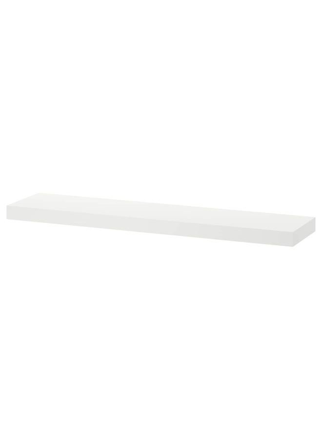 Wall shelf, white, 110x26 cm  - Image 1
