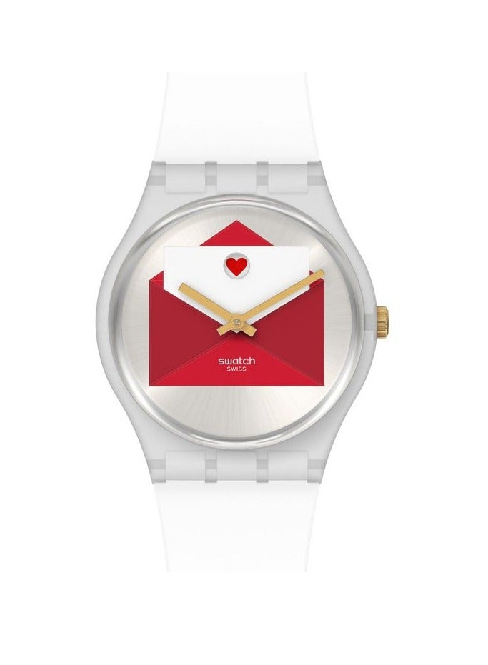 Swatch Unisex You'Ve Got Love - Valentinsspecial  Quartz Movement Water Resistant Wrist Watch - 34 Mm - Image 1