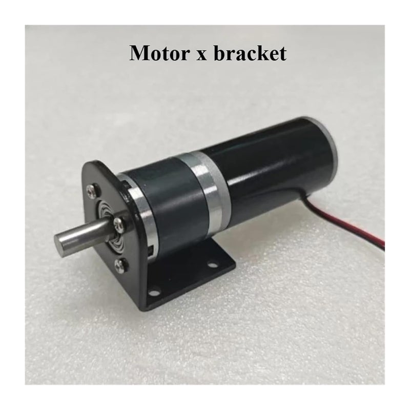 محرك تخفيض 32GP-31ZY DC12V 24V منخفض السرعة وعزم دوران عالي محرك دقيق ذو تروس كوكبية 11R 15R 112R 160R 296R 421R 1154R 2160R مع حامل (80 دورة في الدقيقة، 12 فولت، عمود 6 مم) - Image 2