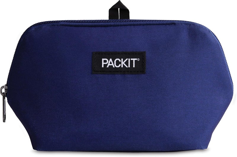 PackIt Freezable Snack Bag True Blue Built with ECOFREEZE Technology Foldable Reusable Zip Closure Designed For Keeping Snakcs Fresh On the Go and Adults of all Ages - Image 1