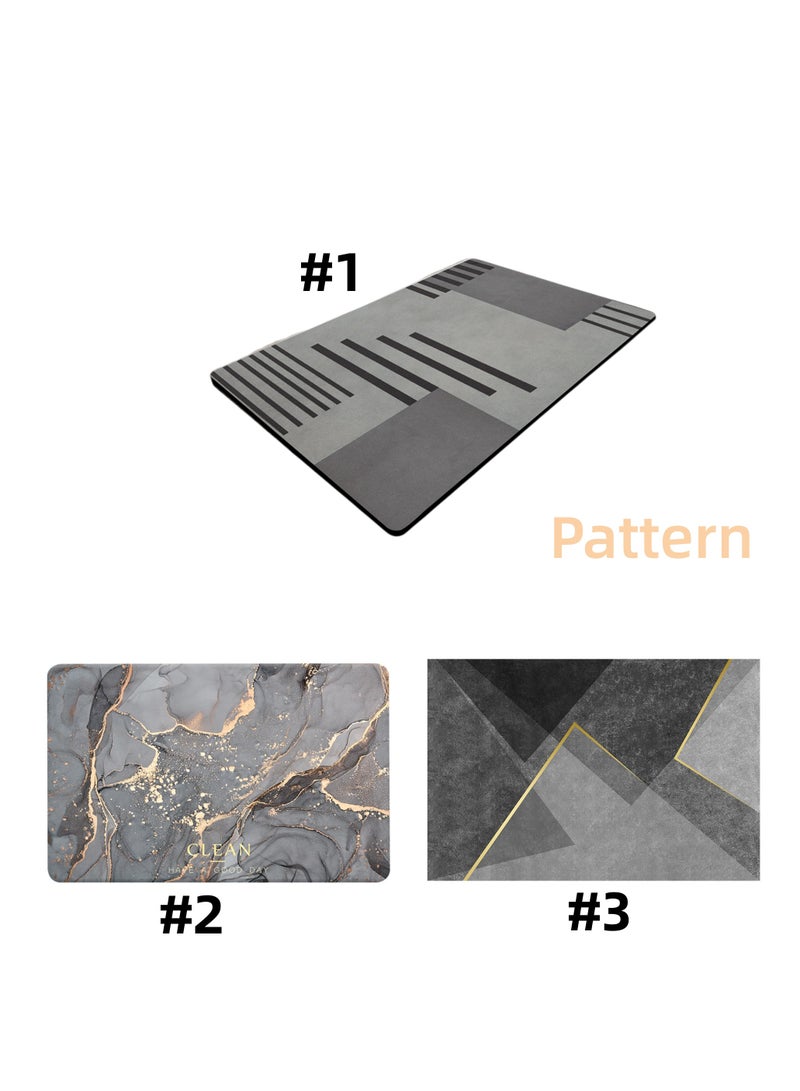 Bath Mats Bath Rugs Diatomaceous Earth Bathroom Floor Mat Toilet Non-Slip Foot Mat Door Step Foot Mat Bathroom Quick-Drying Absorbent Mat Toilet Door Scrub Mats Multiple Size (#2) - Image 4