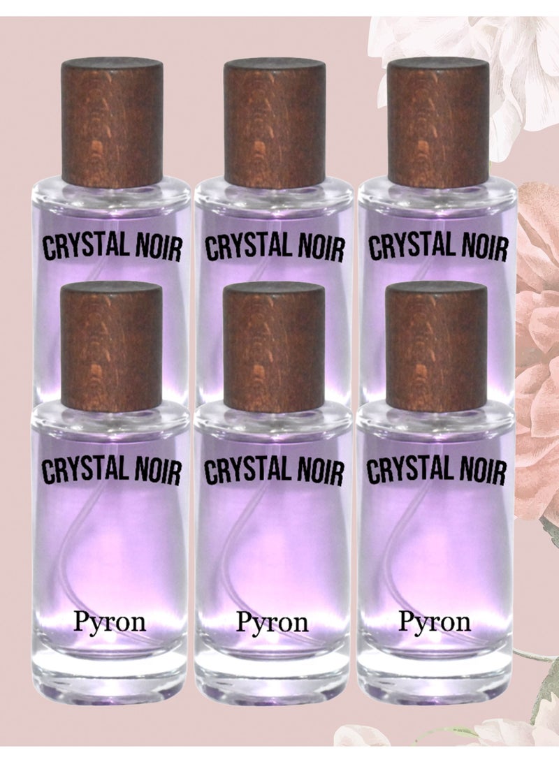 PYRON 6 Pieces Crystal Noir Perfume 50 ml EDP