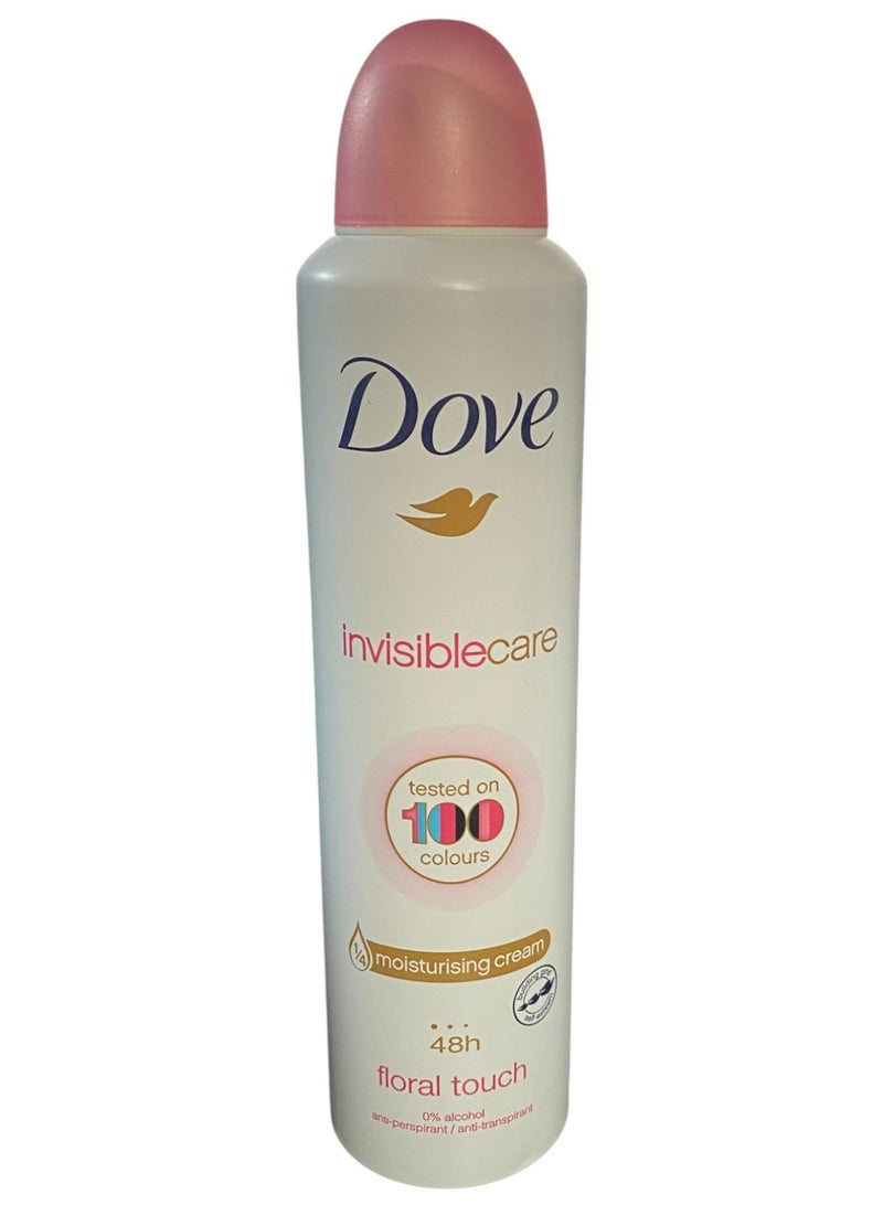 Dove Invisible Care tested on 100 colours floral touch spray 250ml