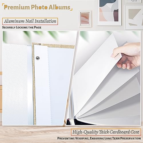 Artfeel Photo Album Self Adhesive Scrapbook,Large Photo Book for 4x6,5x7,8x10 Pictures,DIY Album for Baby Wedding Family Travel Birthday,with Metallic Pen and Scraper - Image 4