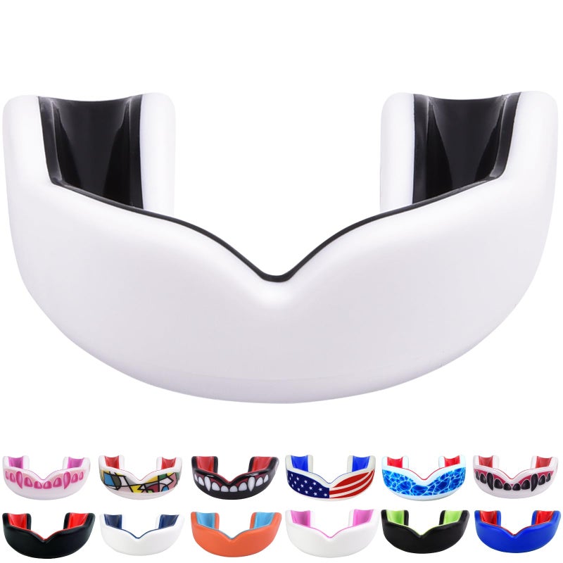 Oral Mart Kids Mouth Guard (White/Black) - Image 4