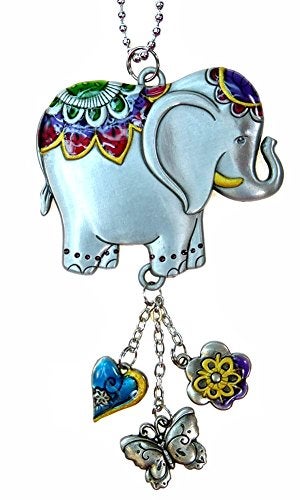 Ganz Car Charm - Color Art Lucky Elephant, Multicolor, One Size - Image 3