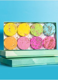 Generic Essential Oil Aromatherapy Bath Tablets 8 Pcs Bath Bombs Gift Set Natural Ingredients with Essential Oils Bubble Bath Bomb  - Image 1