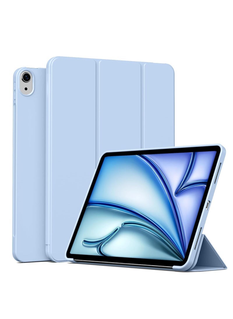 Gravity Case for iPad Air 11 Inch M2 2024, Also Fits iPad Air 5th/4th Gen 10.9 Inch (2022/2020) – Slim Lightweight Smart Folio Cover with Auto Sleep/Wake, Soft TPU Back, Magnetic Closure, Full Protection for iPad Light Blue - Image 1