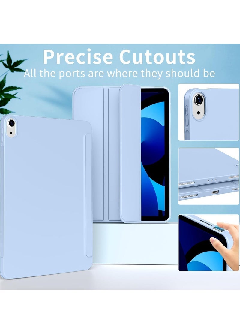 Gravity Case for iPad Air 11 Inch M2 2024, Also Fits iPad Air 5th/4th Gen 10.9 Inch (2022/2020) – Slim Lightweight Smart Folio Cover with Auto Sleep/Wake, Soft TPU Back, Magnetic Closure, Full Protection for iPad Light Blue - Image 2