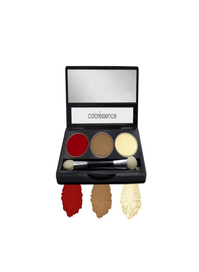 كالرسينس باليت ظلال العيون كولوريسنس ساتان، تركيبة ناعمة بصبغة لؤلؤية، كوني عروساً - مع أداة تصفيف الحواجب 2 في 1 مجاناً (أسود) - Image 2