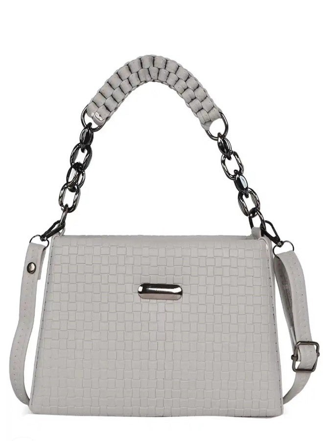LEFFIS TRENDY DESIGN CROSS BODY SLING BAG FOR WOMENS AND GIRLS (SPR-001) (GREY) - Image 1