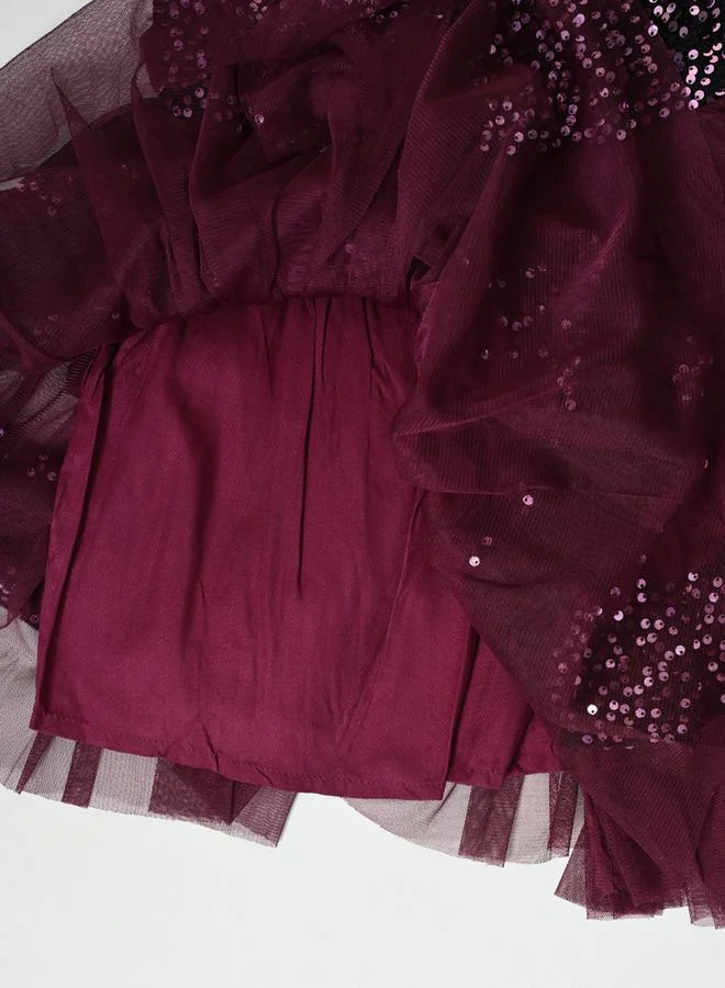 BELLA MODA Sequin Tulle Dress