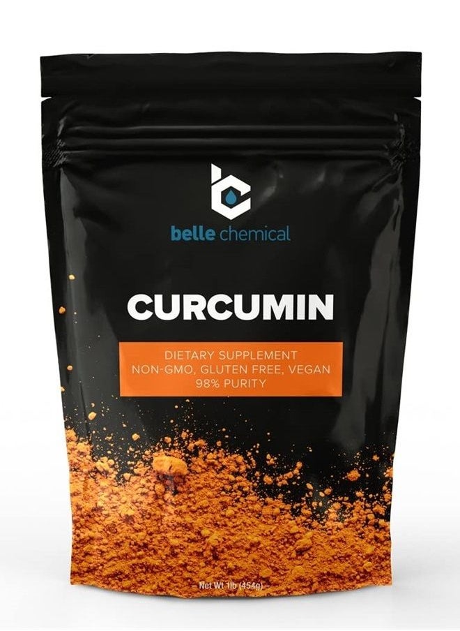 Belle Chemical - 98% Pure Curcumin Powder (98% Curcuminoids) (1 Pound) - Image 1