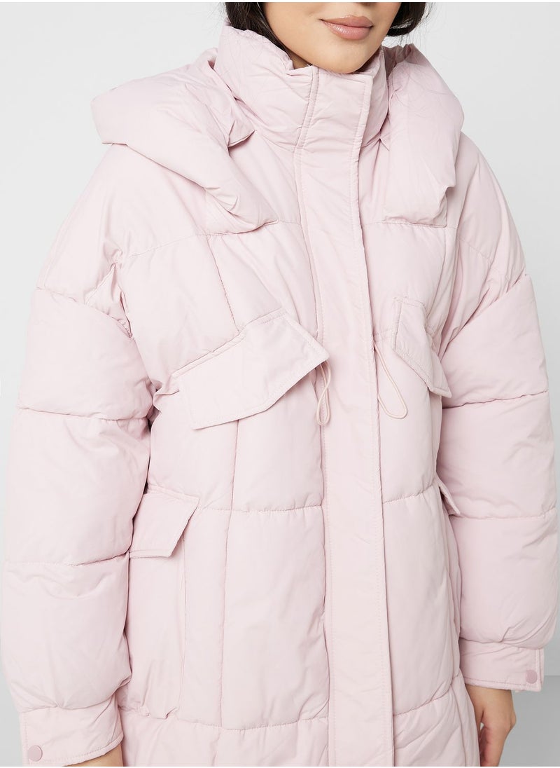 ELLA - Longline Padded Jacket - Image 1