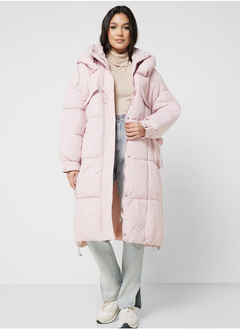 ELLA - Longline Padded Jacket - Image 1