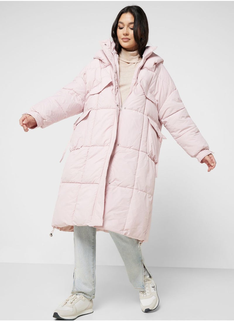 ELLA - Longline Padded Jacket - Image 1