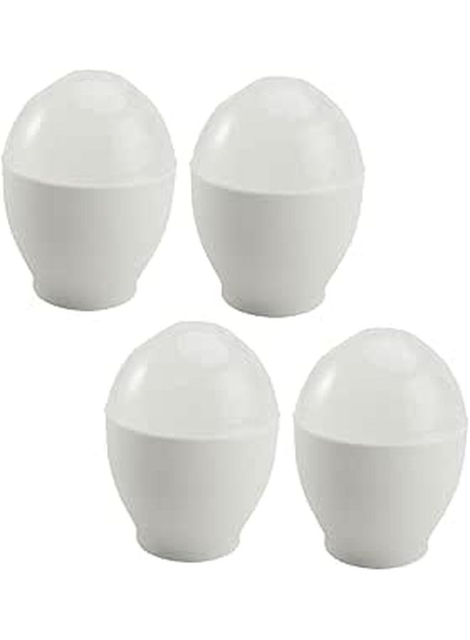 4 Piece Mini Microwave Egg Cooker Set For Easy Breakfast Poaching - Image 1