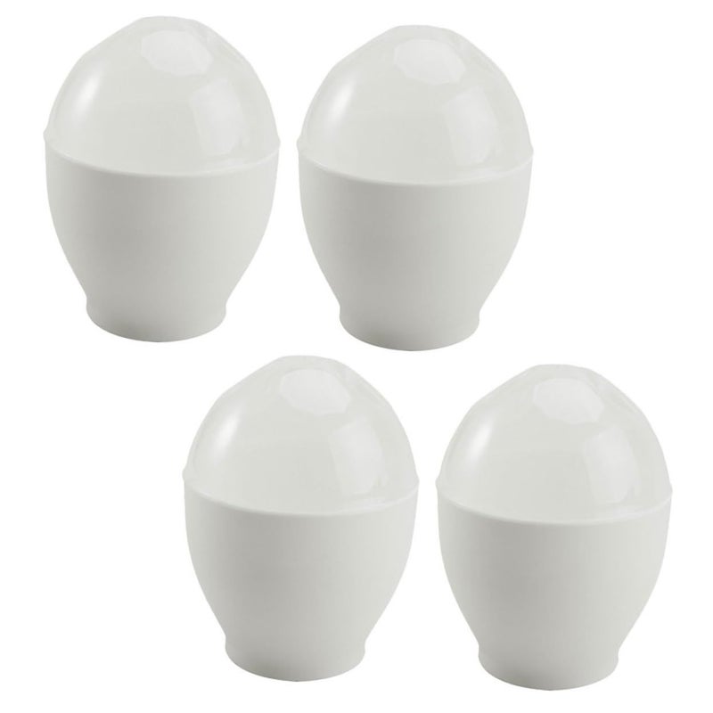 4 Piece Mini Microwave Egg Cooker Set For Easy Breakfast Poaching - Image 2