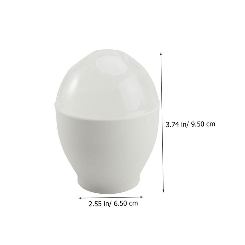 4 Piece Mini Microwave Egg Cooker Set For Easy Breakfast Poaching - Image 3