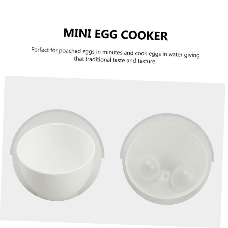 4 Piece Mini Microwave Egg Cooker Set For Easy Breakfast Poaching - Image 4
