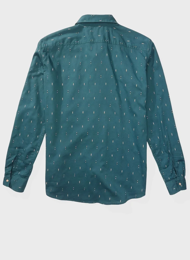 American Eagle Printed Slim Fit Shirt