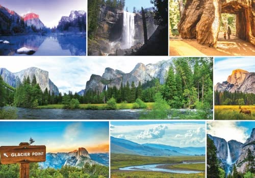 Better Me Yosemite National Park 1000Piece Puzzle USA Jigsaw Puzzle Featuring El Capitan Half Dome Yosemite Falls More for National Park Lovers 1000 Pieces - Image 1