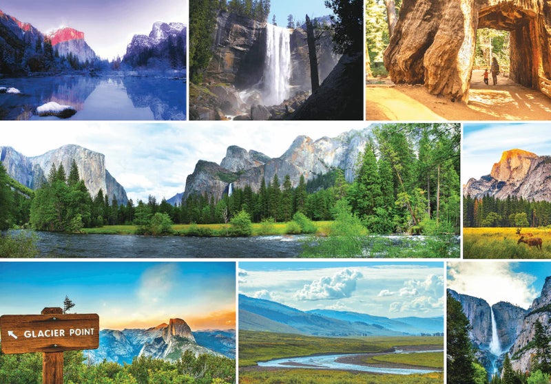 Better Me Yosemite National Park 1000Piece Puzzle USA Jigsaw Puzzle Featuring El Capitan Half Dome Yosemite Falls More for National Park Lovers 1000 Pieces - Image 3
