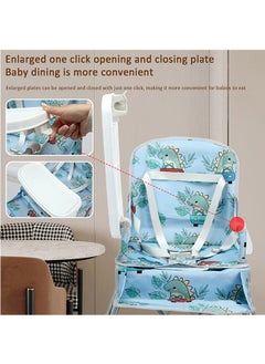 Beauenty Baby Seat Portable Baby’s Dining Chair With Removable Dining Tray And Storage Bag & Straps,Foldable Children Seat Great for Camping,For Travel And Home  - Image 4