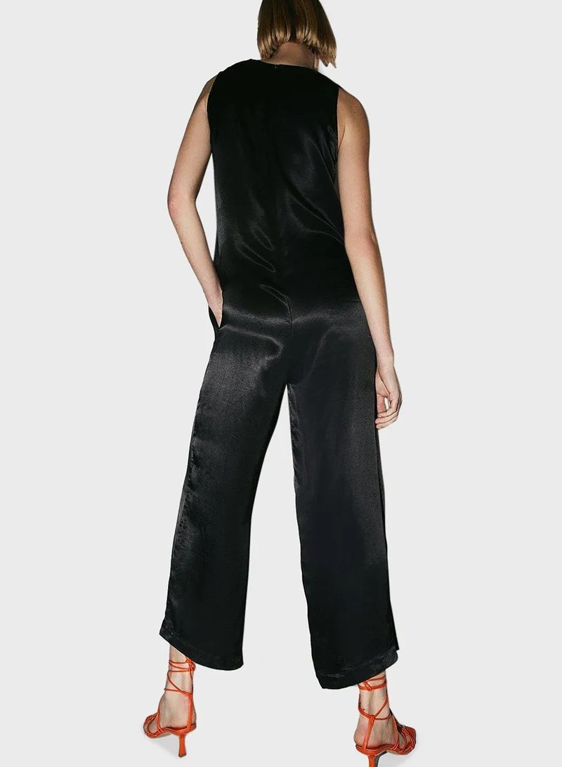 WAREHOUSE Wide Leg Jumpsuit