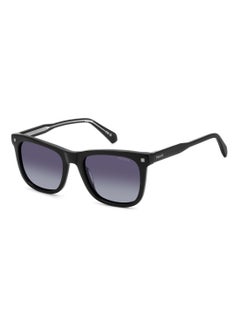 Polaroid Unisex Polarized Square Shape Acetate Sunglasses PLD 4167/S/X GREY 43 - Lens Size: 43.4 Mm - Black  - Image 1
