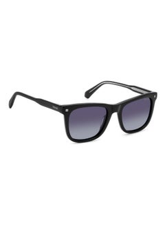 Polaroid Unisex Polarized Square Shape Acetate Sunglasses PLD 4167/S/X GREY 43 - Lens Size: 43.4 Mm - Black  - Image 2
